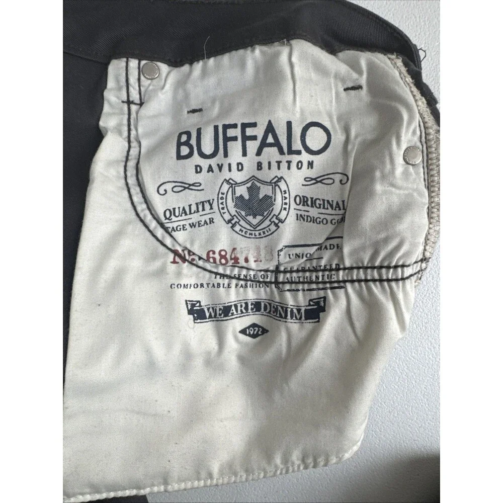 Buffalo David Bitton Straight Six Gray Jeans 34x30